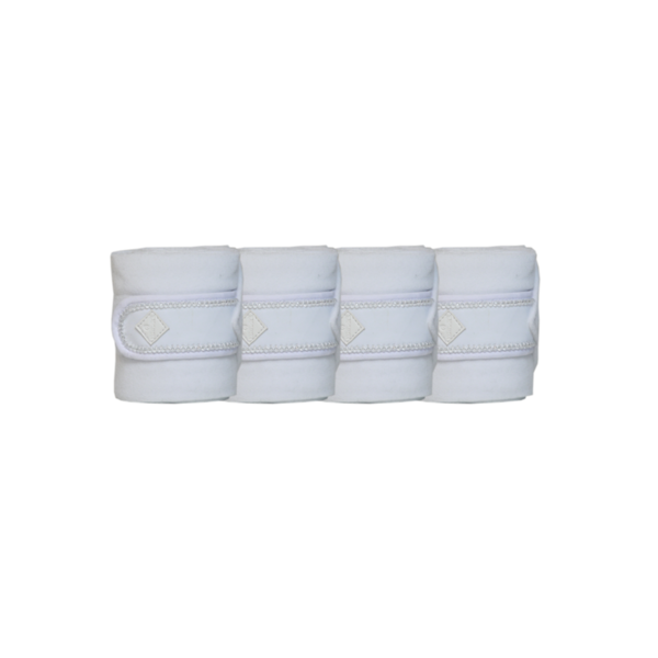 Kentucky bandaże Polar Fleece Pearls - białe