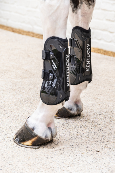 Kentucky ochraniacze Tendon Boots Bamboo Velcro - czarne