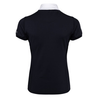 Damska koszula konkursowa Kingsland Classic Soft Short-Sleeved - granatowa