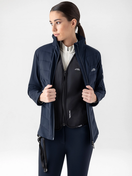 Damski softshell do kamizelki Equiline Airbag - granatowy