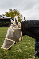  Kentucky Fly Mask Heart - maska na owady - beżowa