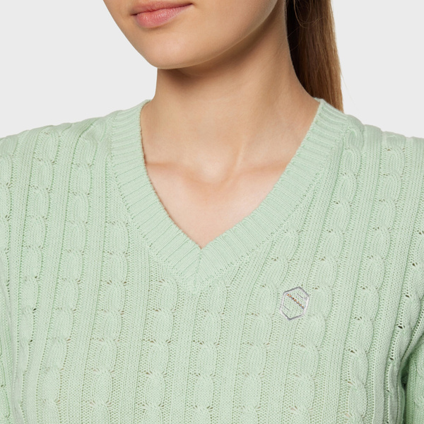 Sweter Samshield Lisa Twisted - pistacjowy