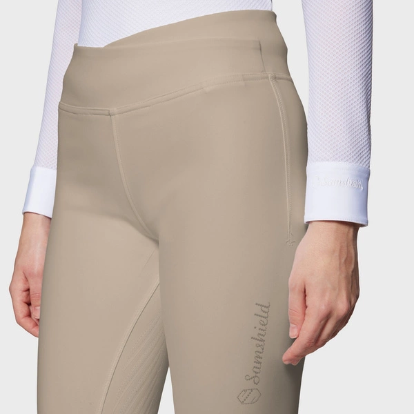 Legginsy z wysokim stanem Samshield Alpha - beżowe