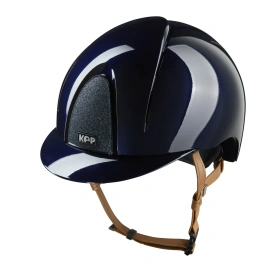 Kask KEP Smart NOVA Polish Star Blue - granatowy z brązowymi paskami