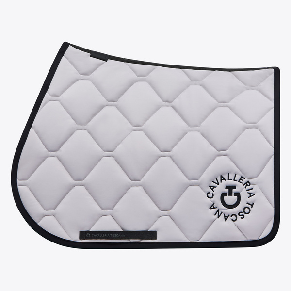Czaprak Cavalleria Toscana Orbit Quilted - jasnoszary z czarnym logo