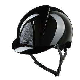 Kask KEP Smart NOVA Polish Star Sliver - czarny z czarnymi paskami