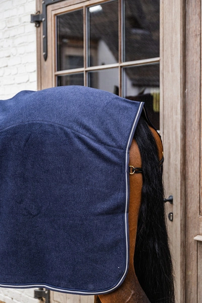 Kentucky derka polarowa Fleece Rug Heavy Melange - granatowa