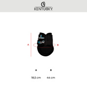 Kentucky ochraniacze na tył Eventing Boots 3D Air Flow Skin Friend Short - czarne