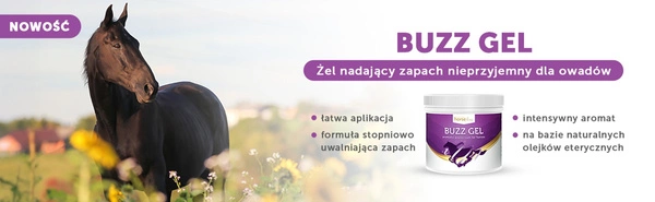 HorseLinePRO Buzz Gel 600ml - naturalny żel odstraszający kleszcze, komary i gzy