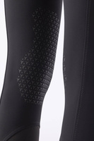 Damskie bryczesy Equiline Atirk z kolanowym lejem X-Grip - czarne