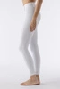 Legginsy z wysokim stanem i lejem kolanowym Equiline Carbek - białe
