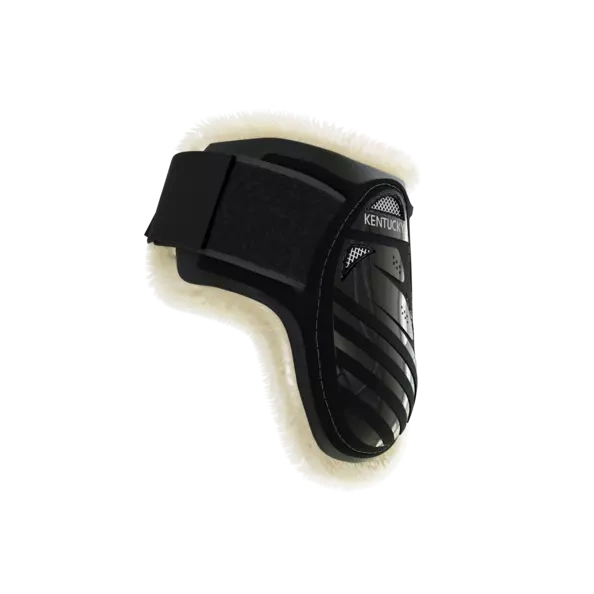 Kentucky Vegan Sheepskin Young Horse Fetlock na zadnie nogi - czarne