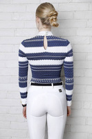 Koszula konkursowa Fleur de Lys Equestrian Chamomile - granatowa