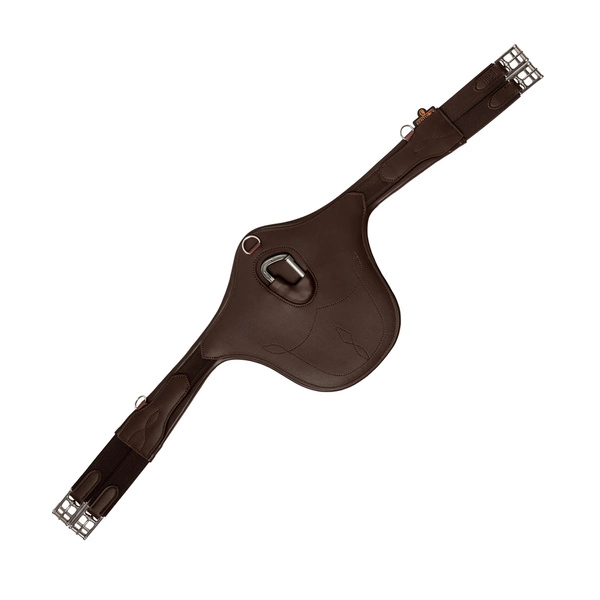 Kentucky anatomiczny popręg Anatomic Stud Girth z fartuchem - brązowy