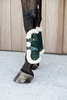 Kentucky Ochraniacze Bamboo Vegan Sheepskin Tendon Boots Elastic Velvet na przednie nogi - ciemna zieleń
