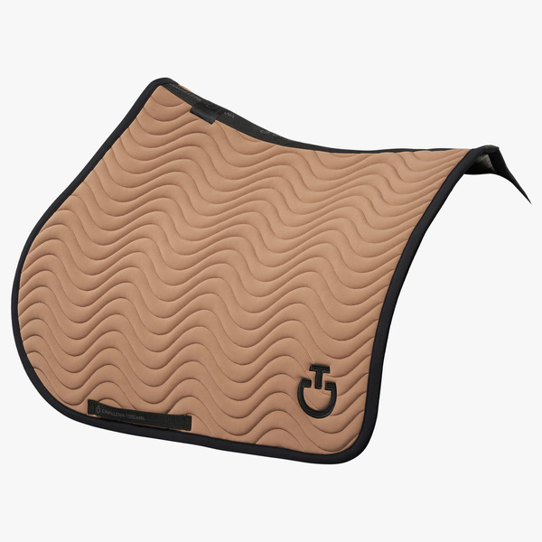 Czaprak Cavalleria Toscana Quilted Wave Jersey - beżowy