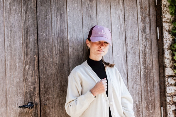 Kentucky czapka Trucker Wool - pudrowy róż