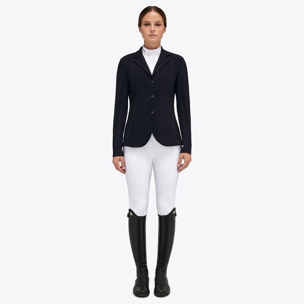 Damski frak R-EVO Light Tech Knit Zip Cavalleria Toscana GGD037 - granatowy