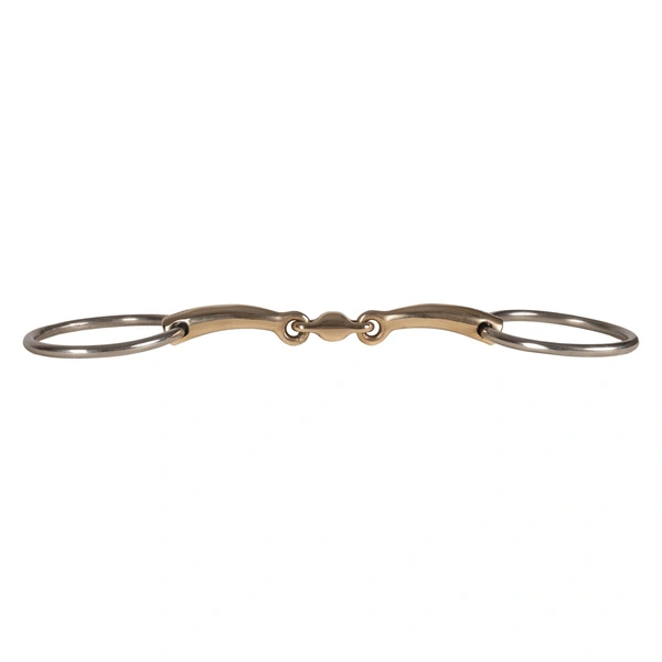 Velari wędzidło Snaffle Loose Ring Double Jointed Sweet Copper 16 mm