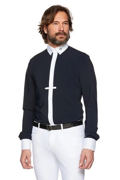 Męska koszula konkursowa z długim rękawem Ego7 - granatowa