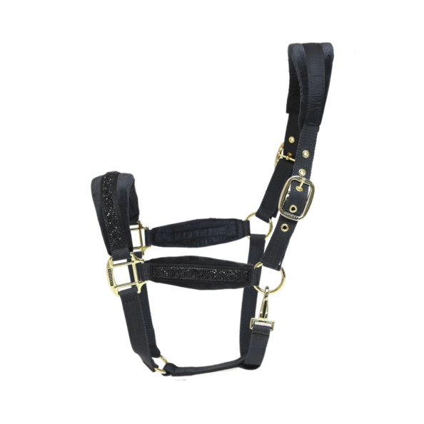 Kentucky kantar anatomiczny Glitter Stone - czarny