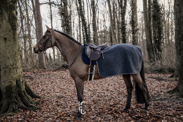  Kentucky półderka do jazdy Quater Rug Heavy Fleece - szara