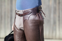 Czapsy Leather Long Chaps Dy'on - brąz