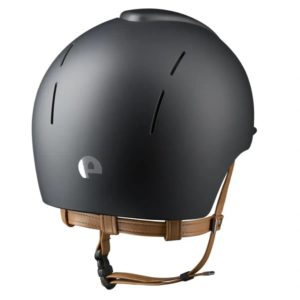 Kask KEP Smart NOVA Textile - czarny z brązowymi paskami
