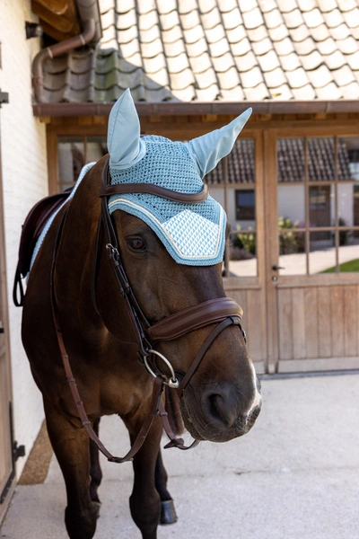 Nauszniki Kentucky Wellington Velvet Printing - błękitne