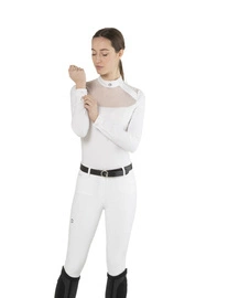 Damska koszula konkursowa z długim rękawem Ego7 Nina - biała