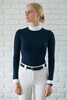 Koszula konkursowa Fleur de Lys Equestrian Holly - granatowa