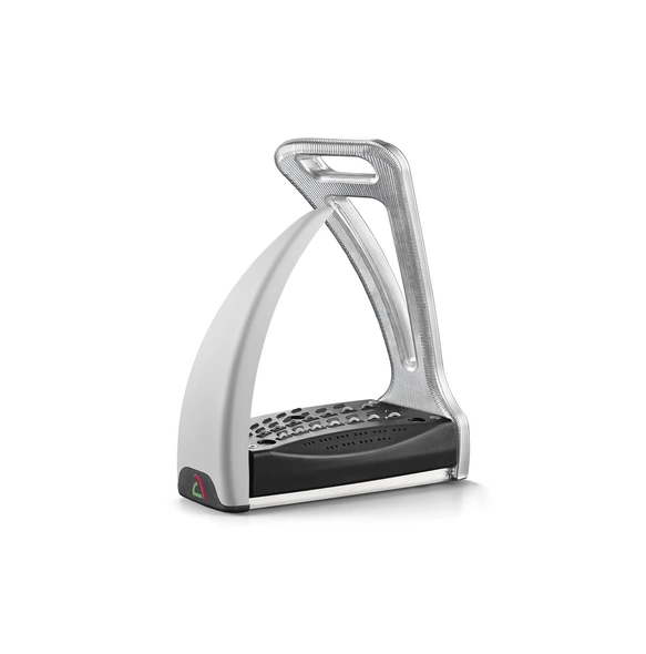 Strzemiona Safe Riding S2 srebrne z białą nakładką