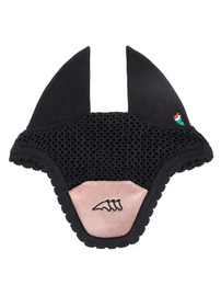 Nauszniki Velvet Equiline Garog - czane / pudrowy róż