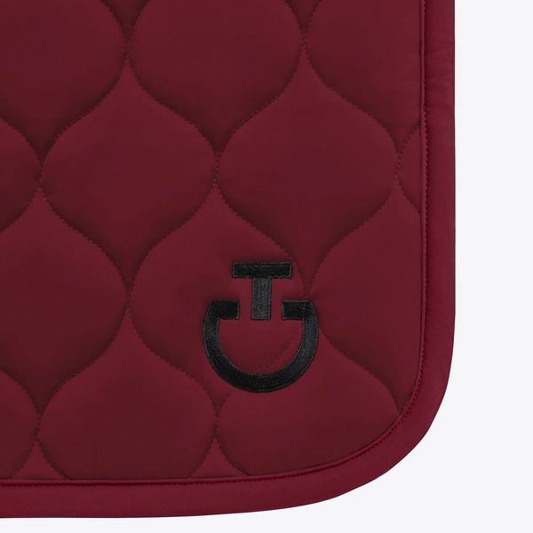 Czaprak New Circular Quilted Jersey - bordowy