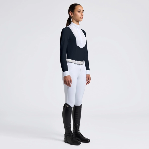 Dziewczęca koszula konkursowa Cavalleria Toscana - granatowa