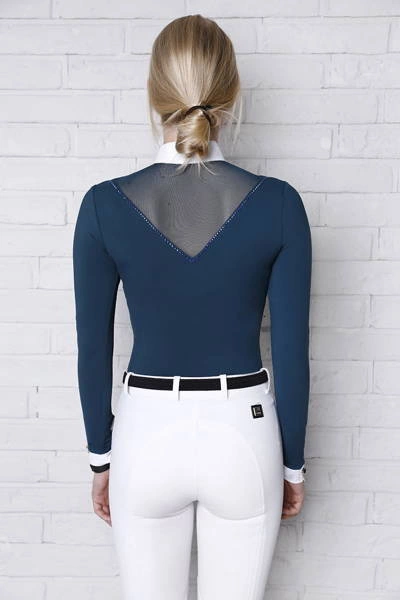 Koszula konkursowa Fleur de Lys Poppy - ciemna zieleń