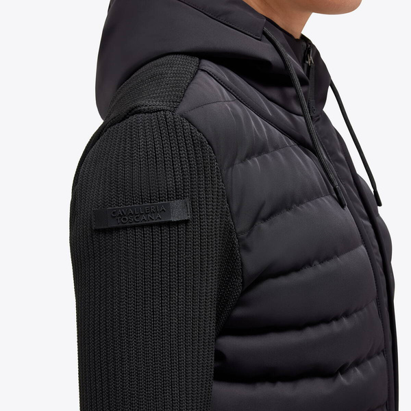 Kurtka Hybrid Puffer Cavalleria Toscana - czarna