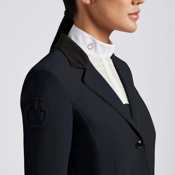 Damski frak Cavalleria Toscana GP GID051 - granatowy