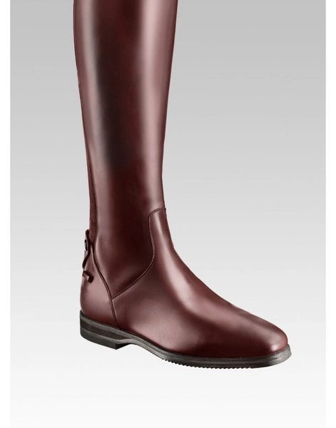 Oficerki LEONARDO Tucci Boots bordowe