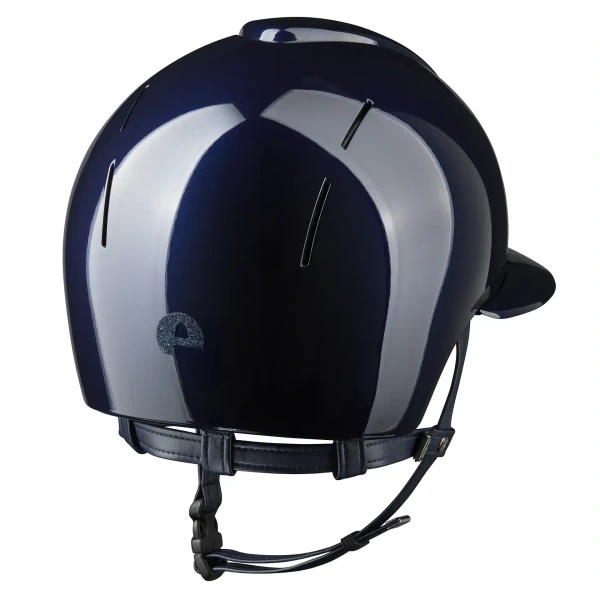 Kask KEP Smart NOVA POLO Polish Star Blue - granatowy z granatowymi paskami