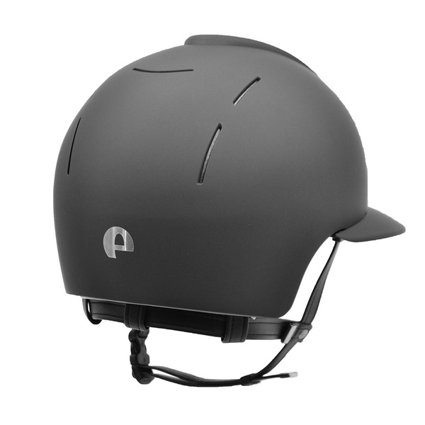 Kask KEP Smart POLO Matt - czarny z czarnymi paskami