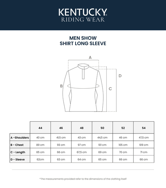 Męska koszula konkursowa z długim rękawem Kentucky Classic - biała