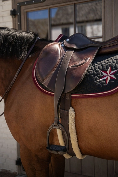 Puśliska Dy'on Leather Stirrup Straps Mono - brąz