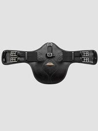 Krótki popręg z fartuchem Equiline Monoflap - czarny