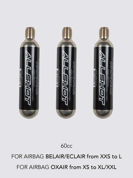 Equiline wymienne naboje do kamizelki Airbag Kit 3× 60 CC cartridges