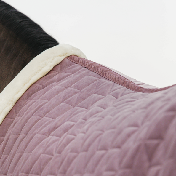 Kentucky derka stajenna Velvet 160g - pudrowy róż