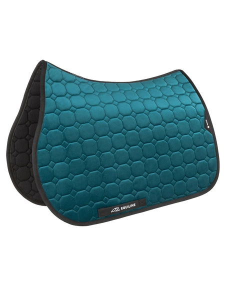 Czaprak Equiline Velvet Octagon Garog - szmaragdowy