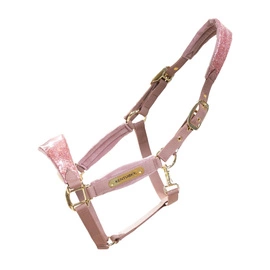 Kentucky kantar anatomiczny Velvet Unicorn Glitter - pudrowy róż