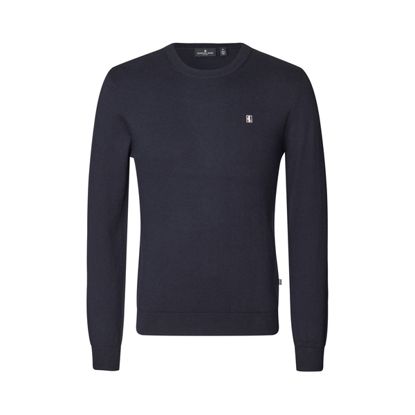 Męski sweterek Kingsland Classic Mens O-Neck pullover - granatowy