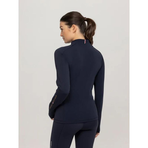 Techniczna koszulka treningowa Tommy Hilfiger Equestrian Arizona - granatowa